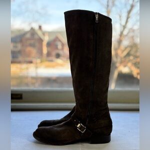 Alberto Fermani knee high boots, brown suede size 38